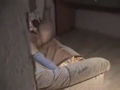We fuck after my slim, ebony, brown slutwife masturbates.